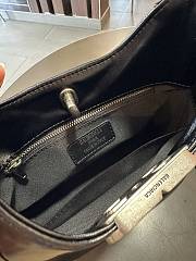 Fortok Balenciaga Hobo Bag Black Smooth Leather Gold Buckle 20x8x20cm - 3