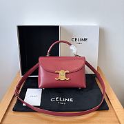 Fortok Celine Teen Nino Bag In Burgundy 20.5×13×8cm - 1