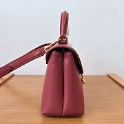 Fortok Celine Teen Nino Bag In Burgundy 20.5×13×8cm - 5
