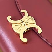 Fortok Celine Teen Nino Bag In Burgundy 20.5×13×8cm - 3