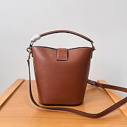 Fortok Celine Small Bucket Bag Brown 119173 19x16x12cm - 4