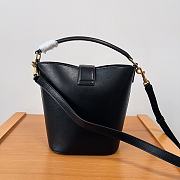 Fortok Celine Small Bucket Bag Black 119173 19x16x12cm - 4