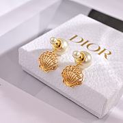Fortok Dior Shell Pearl Earrings - 5