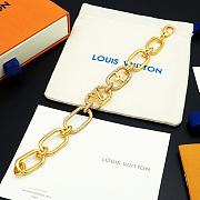 Fortok Louis Vuitton Chain Gradient Rhinestone Bracelet - 6