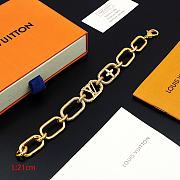 Fortok Louis Vuitton Chain Gradient Rhinestone Bracelet - 5