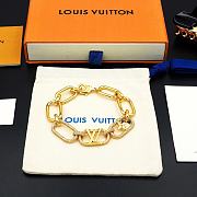 Fortok Louis Vuitton Chain Gradient Rhinestone Bracelet - 4
