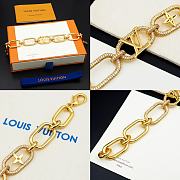 Fortok Louis Vuitton Chain Gradient Rhinestone Bracelet - 3