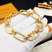Fortok Louis Vuitton Chain Gradient Rhinestone Bracelet - 2