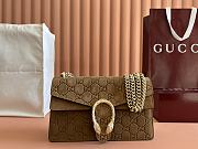 Fortok Gucci Dionysus Small Shoulder Bag Brown Suede 818145 27.5x16x8cm - 1