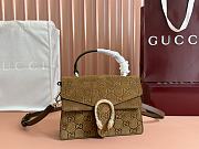 Fortok Gucci Dionysus Mini Top Handle Bag Brown Suede 813400 22x16x8cm - 1