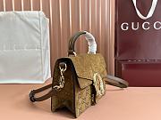 Fortok Gucci Dionysus Mini Top Handle Bag Brown Suede 813400 22x16x8cm - 2