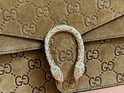 Fortok Gucci Dionysus Mini Top Handle Bag Brown Suede 813400 22x16x8cm - 6