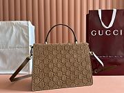 Fortok Gucci Dionysus Mini Top Handle Bag Brown Suede 813399 29.5x20x10.5cm - 6