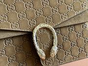 Fortok Gucci Dionysus Mini Top Handle Bag Brown Suede 813399 29.5x20x10.5cm - 3