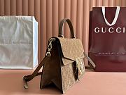 Fortok Gucci Dionysus Mini Top Handle Bag Brown Suede 813399 29.5x20x10.5cm - 2