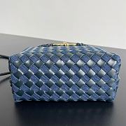 Fortok Bottega Veneta Andiamo Denim and Leather Dark Blue 743568 25x22x10.5cm - 6