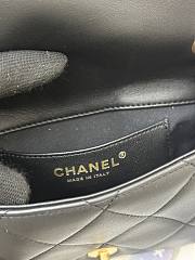 Fortok Chanel 25C Braided Knot Bag Black 10.5×18×7cm - 2