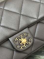 Fortok Chanel 25C Braided Knot Bag Dark Brown 10.5×18×7cm - 6