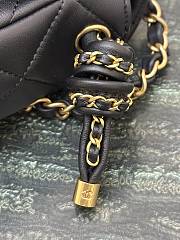 Fortok Chanel 25C Braided Knot Bag Dark Brown 10.5×18×7cm - 2