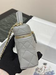 Fortok Chanel 25C Box Bag Grey 17×19.5×5cm - 2