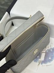 Fortok Chanel 25C Box Bag Grey 17×19.5×5cm - 4