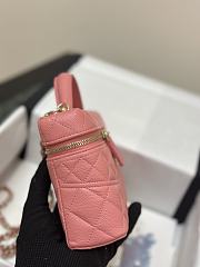 Fortok Chanel 25C Box Bag Pink 17×19.5×5cm - 3