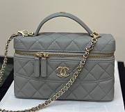 Fortok Chanel 25C Box Bag Grey 17×19.5×5cm - 1