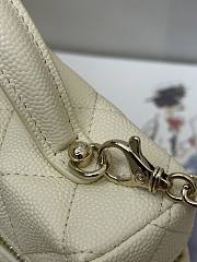Fortok Chanel 25C Box Bag Light Yellow 17×19.5×5cm - 3