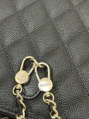 Fortok Chanel 25C Top Handle Bag in Black 14x18x3cm - 3