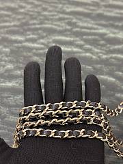 Fortok Chanel 25C Top Handle Bag in Black 14x18x3cm - 4