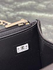 Fortok Chanel 25C Top Handle Bag in Dark Brown 14x18x3cm - 6