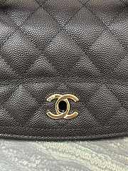 Fortok Chanel 25C Top Handle Bag in Dark Brown 14x18x3cm - 4