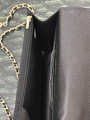 Fortok Chanel 25C Top Handle Bag in Dark Brown 14x18x3cm - 2