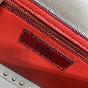 Fortok Valentino Garavani Rockstud Spike Bag Beige 24x6.5x16cm - 2