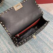 Fortok Valentino Garavani Rockstud Spike Bag Black 24x6.5x16cm - 4