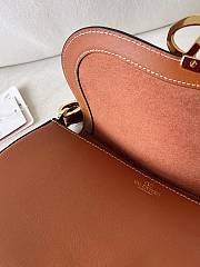Fortok Valentino Garavani Ohval Small Shoulder Bag In Brown Nappa Calfskin 26x13x6.5cm - 6