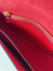 Fortok Valentino Garavani Ohval Small Shoulder Bag In Red Nappa Calfskin 26x13x6.5cm - 6