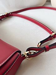 Fortok Valentino Garavani Ohval Small Shoulder Bag In Red Nappa Calfskin 26x13x6.5cm - 5