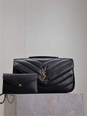 Fortok Saint Laurent Lou Lou Bag Black 801439 29x17x8cm - 1