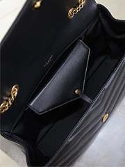 Fortok Saint Laurent Lou Lou Bag Black 801439 29x17x8cm - 5