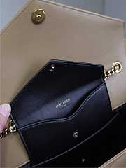 Fortok Saint Laurent Lou Lou Bag Beige 801439 29x17x8cm - 3