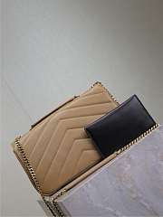 Fortok Saint Laurent Lou Lou Bag Beige 801439 29x17x8cm - 5