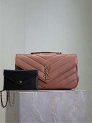 Fortok Saint Laurent Lou Lou Bag Brown 801439 29x17x8cm  - 1