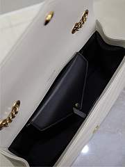 Fortok Saint Laurent Lou Lou Bag White 801439 29x17x8cm  - 5