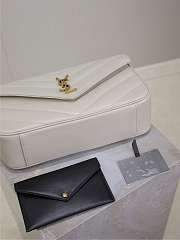 Fortok Saint Laurent Lou Lou Bag White 801439 29x17x8cm  - 6