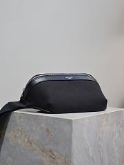Fortok Saint Laurent Belt Bag Black Canvas With Cowhide 505671 26x12.5x7.5cm - 6