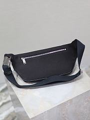 Fortok Saint Laurent Belt Bag Black Canvas With Cowhide 505671 26x12.5x7.5cm - 5
