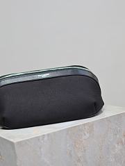 Fortok Saint Laurent Belt Bag Black Canvas With Cowhide 505671 26x12.5x7.5cm - 4