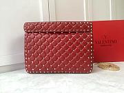 Fortok Valentino Garavani Rockstud Spike Bag Red 30x20x9cm - 6