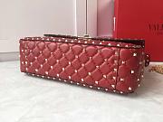 Fortok Valentino Garavani Rockstud Spike Bag Red 30x20x9cm - 5